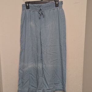 Sincerely Jules Light Blue Wide-Leg Pants Size Small